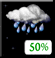 Chance Showers. Chance for Measurable Precipitation 50% Chance Showers. Chance for Measurable Precipitation 50%